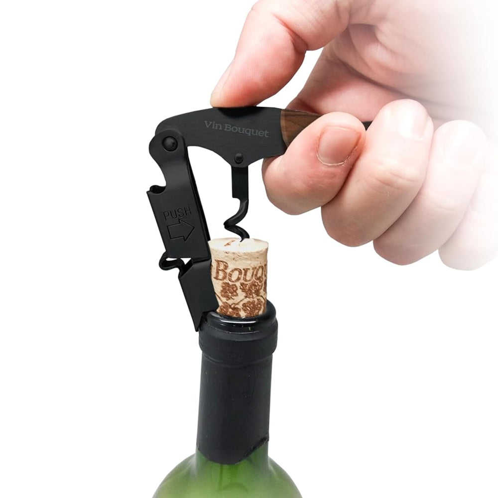 Tirbuson profesional cu 2 pozitii, negru - VIN BOUQUET