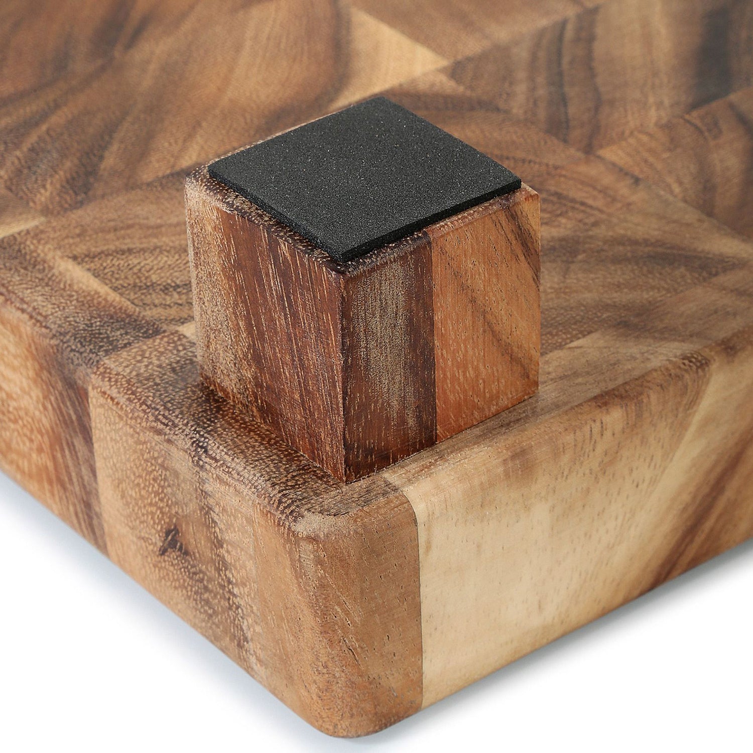 Tocator cu picioare din lemn de salcam, 45 x 30 cm - ZASSENHAUS - Image 2