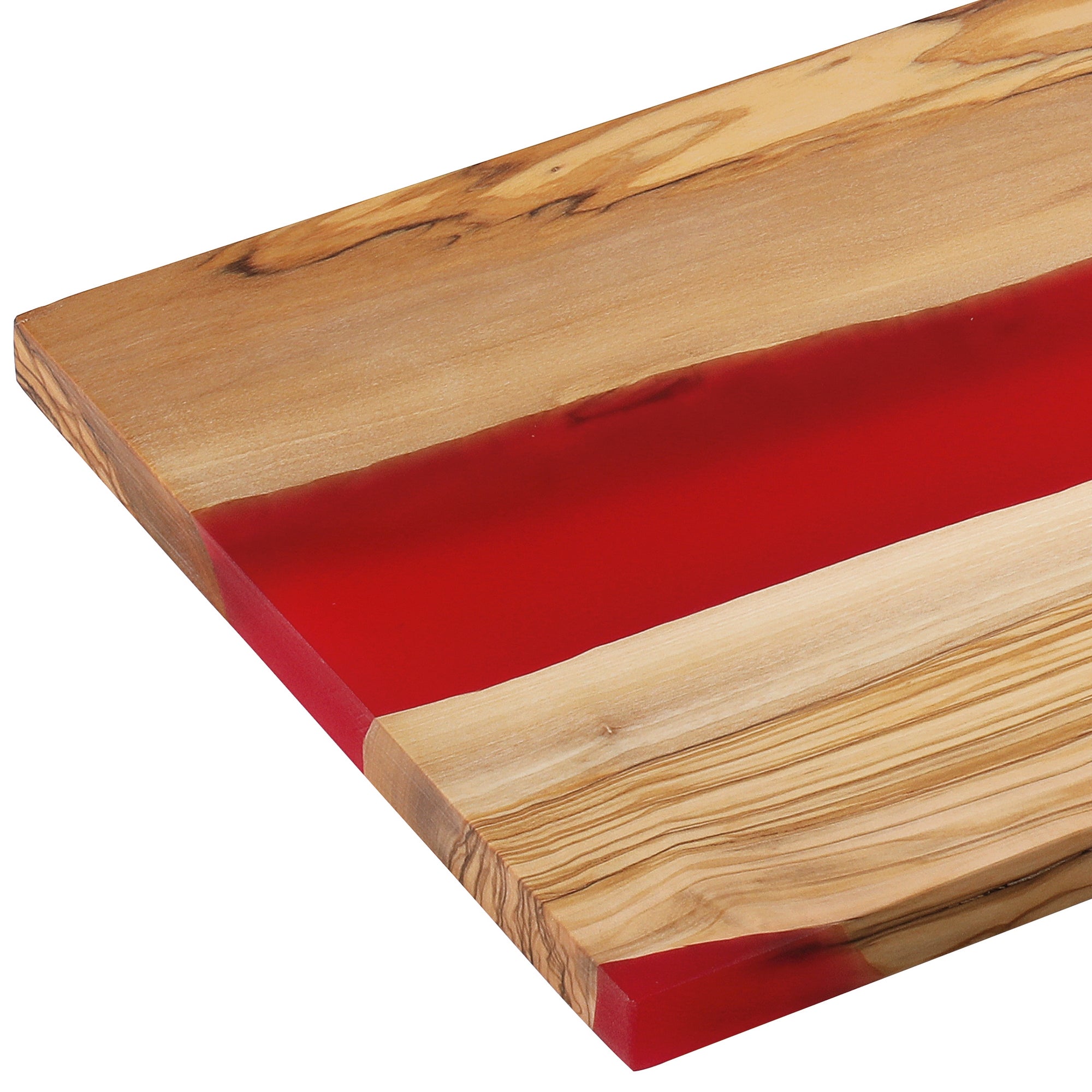 Tocator din lemn de maslin, rosu, 45x22 cm - ZASSENHAUS