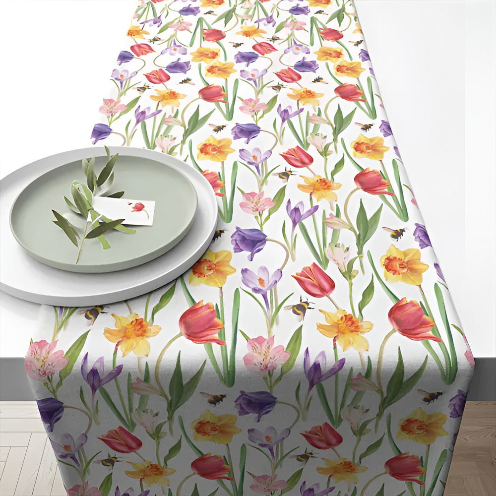 Traversa pentru masa, 40x150 cm, Flowers in Spring - AMBIENTE