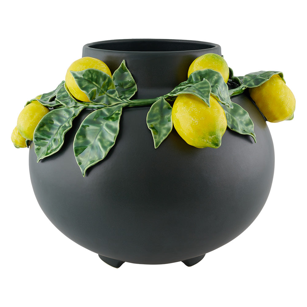 Vaza din ceramica, 39 cm, Limao - BORDALLO PINHEIRO