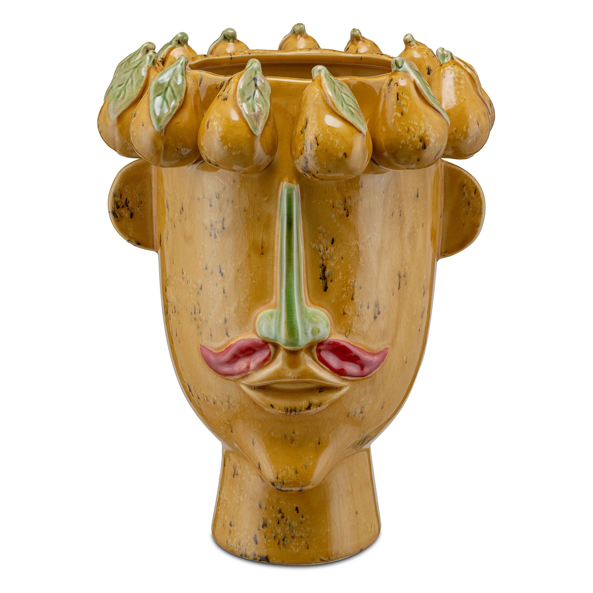 Vaza decorativa din portelan, galben, 37 cm, Arciboldo - COOKSHOP SPECIALS