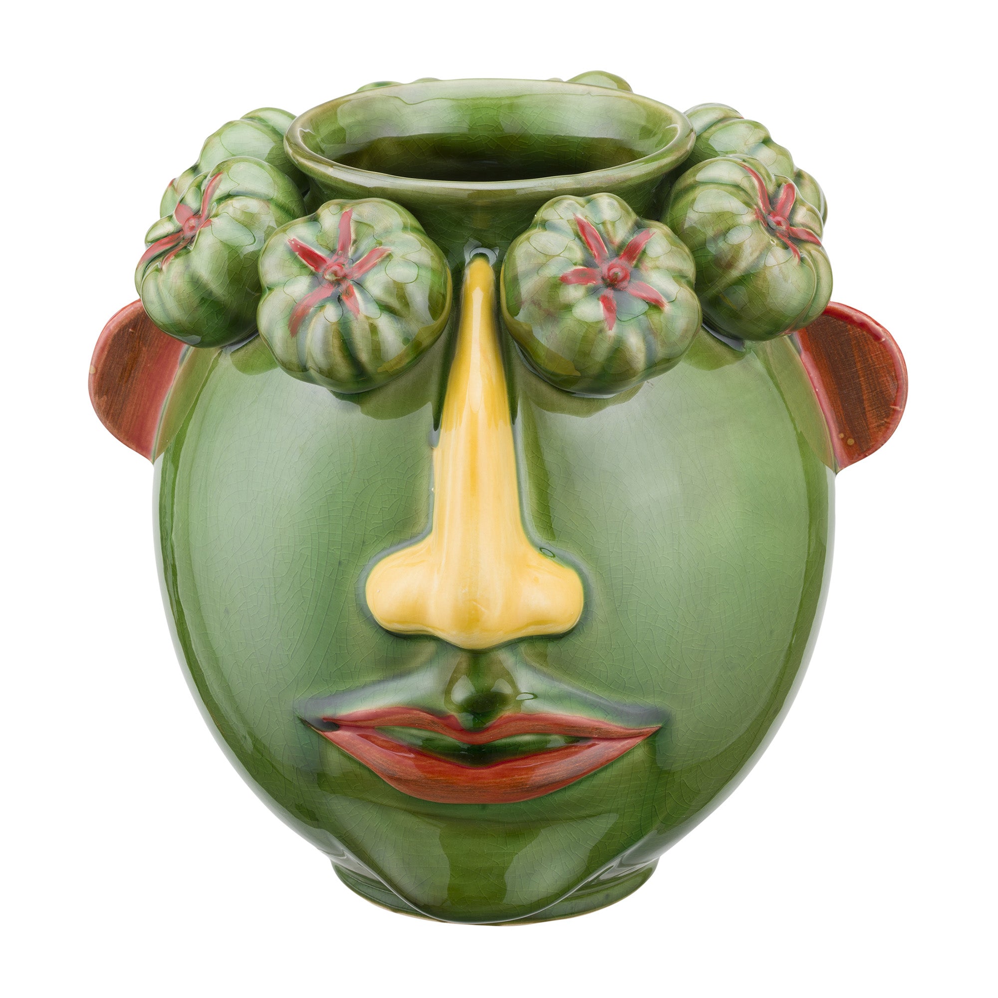 Vaza decorativa din portelan, verde, 25 cm, Arciboldo - COOKSHOP SPECIALS