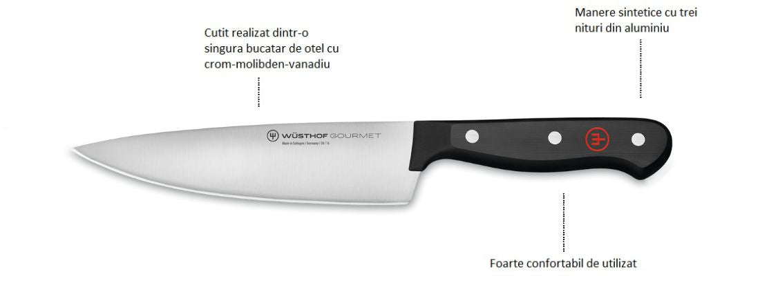 WUSTHOF Cutitul bucatarului, 16 cm, Gourmet - Image 4
