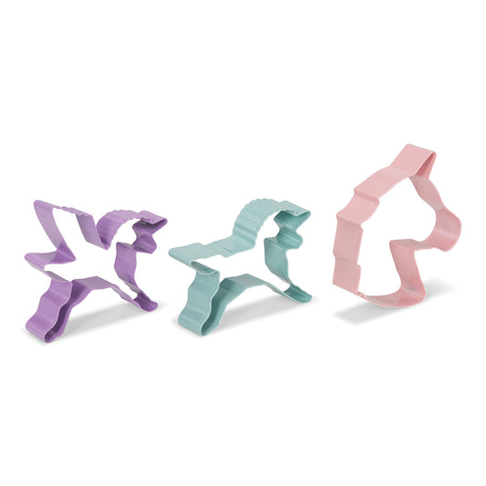 Set 3 forme unicorn pentru aluat, inox - PATISSE