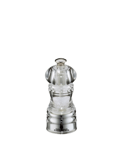 Rasnita pentru sare, 12 cm, transparent, acril, colectia Berlin - ZASSENHAUS
