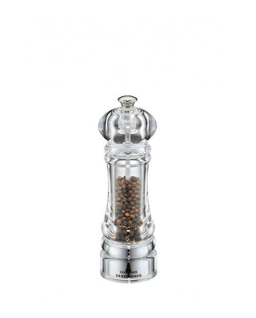 Rasnita pentru piper, 18 cm, transparent, acril, colectia Berlin - ZASSENHAUS