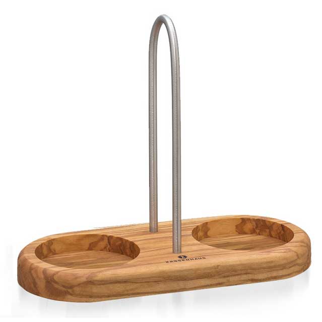 Suport pentru rasnite, lemn de maslin, 17x8 cm - ZASSENHAUS