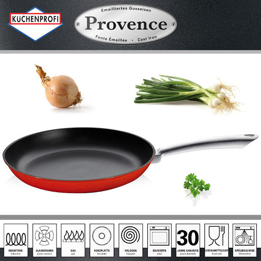 Tigaie din fonta, 28 cm, rosu, colectia Provence - KUCHENPROFI - Image 1