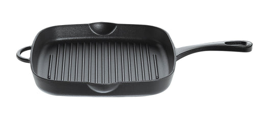 Tigaie grill patrata, 26x26cm, fonta, negru, colectia Provence - KUCHENPROFI