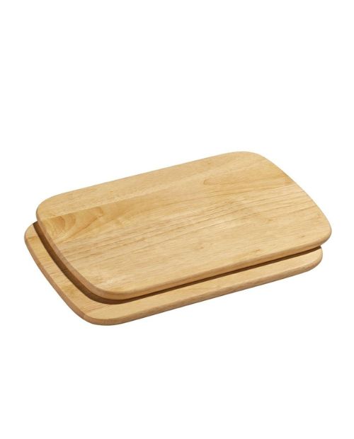 Set 2 platouri pentru mic dejun, lemn de cauciuc, 28 cm - ZASSENHAUS