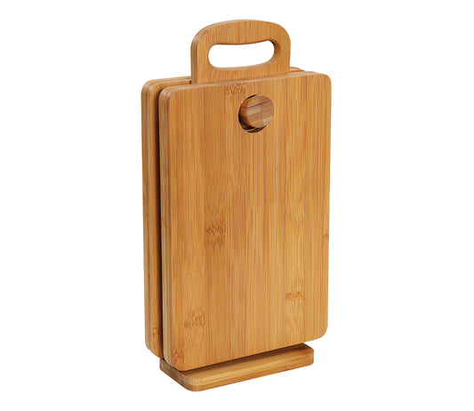 Set de 4 blaturi cu suport din lemn de bambus, colectia Eco Line - ZASSENHAUS