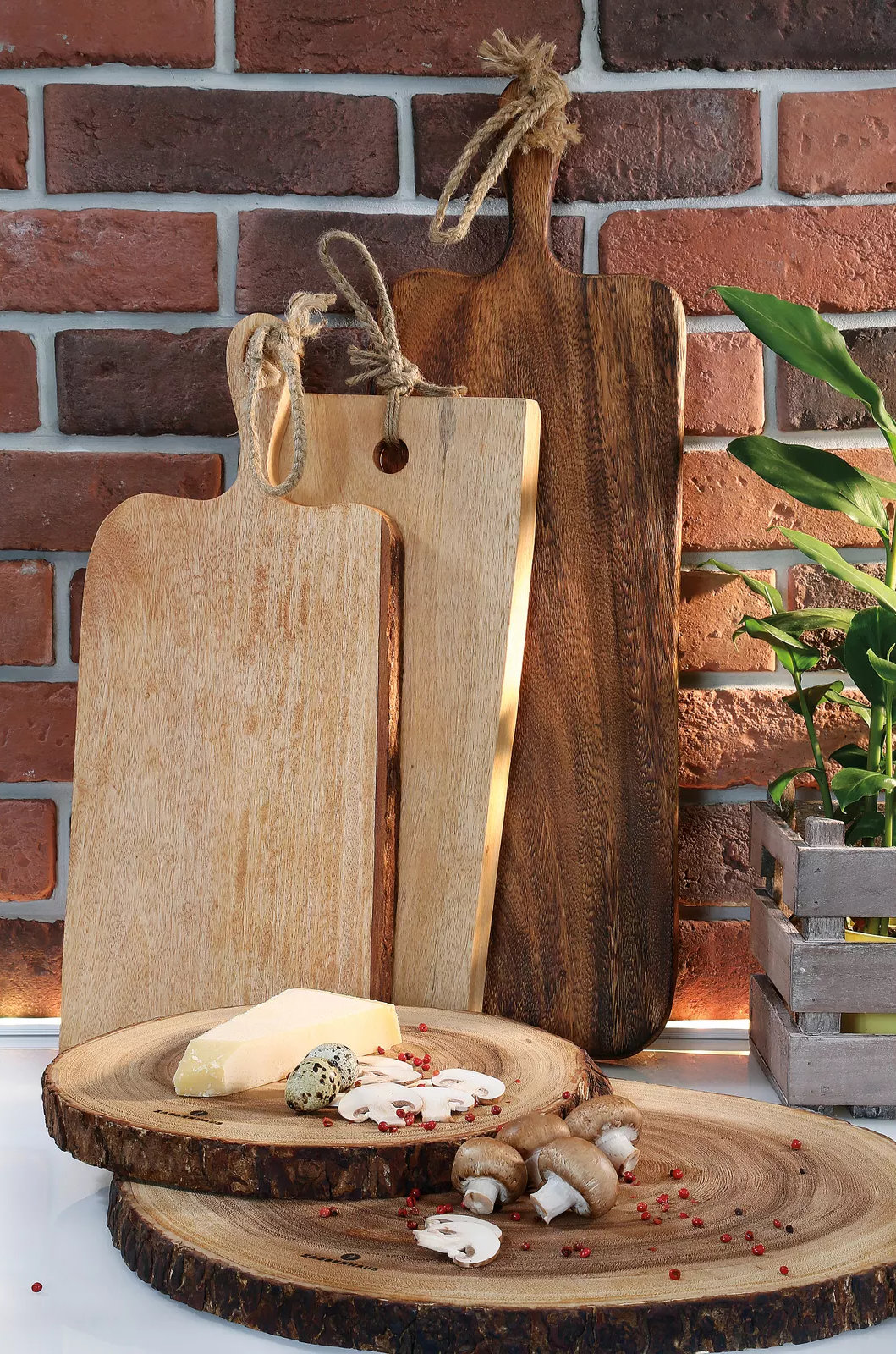 Tocator cu maner, lemn de mango, 46 x 19 cm - ZASSENHAUS - Image 1