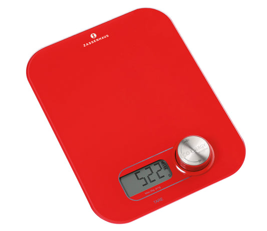 Cantar digital, rosu, colectia Eco Energy - ZASSENHAUS