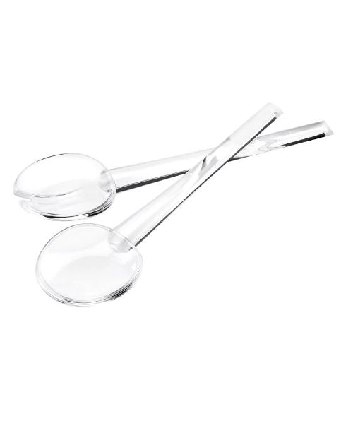 Set pentru servirea salatei, 2 tacamuri, transparent, 20 cm - GUZZINI