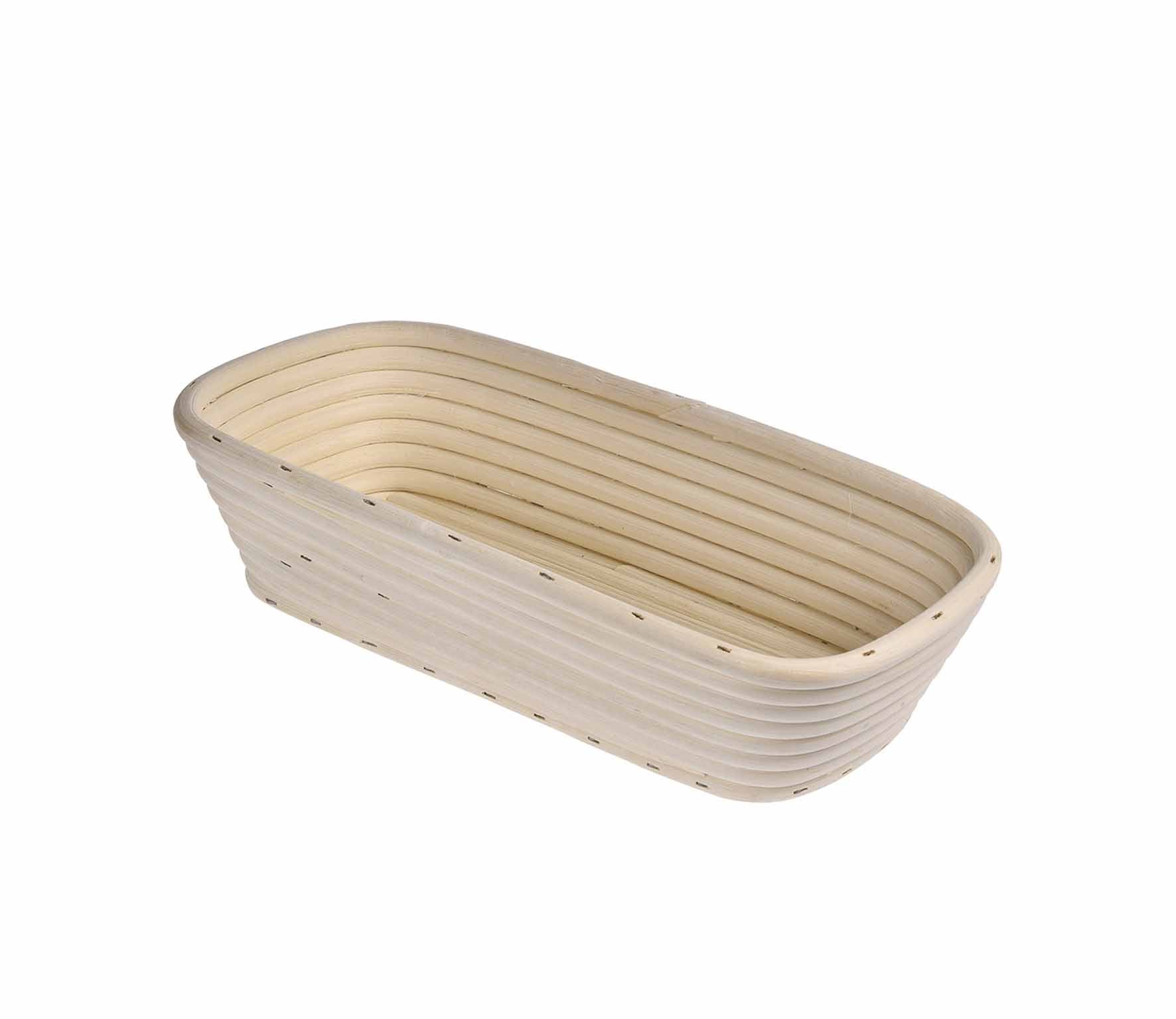 Cos pentru dospire aluat, din ratan, dreptunghiular, 28 cm - KUCHENPROFI