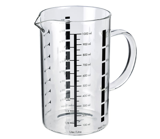 Cana gradata de masurare, sticla borosilicat, 1000 ml, KUCHENPROFI