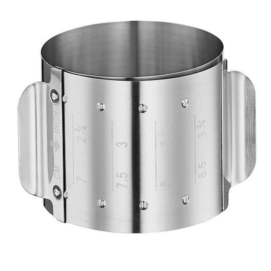 Inel pentru desert/aperitive, 7-9 cm, inox, ajustabil - KUCHENPROFI