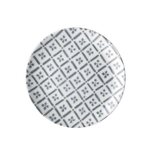 Farfurie pentru desert, 19,7 cm, portelan, gri, colectia Le Maioliche - GUZZINI