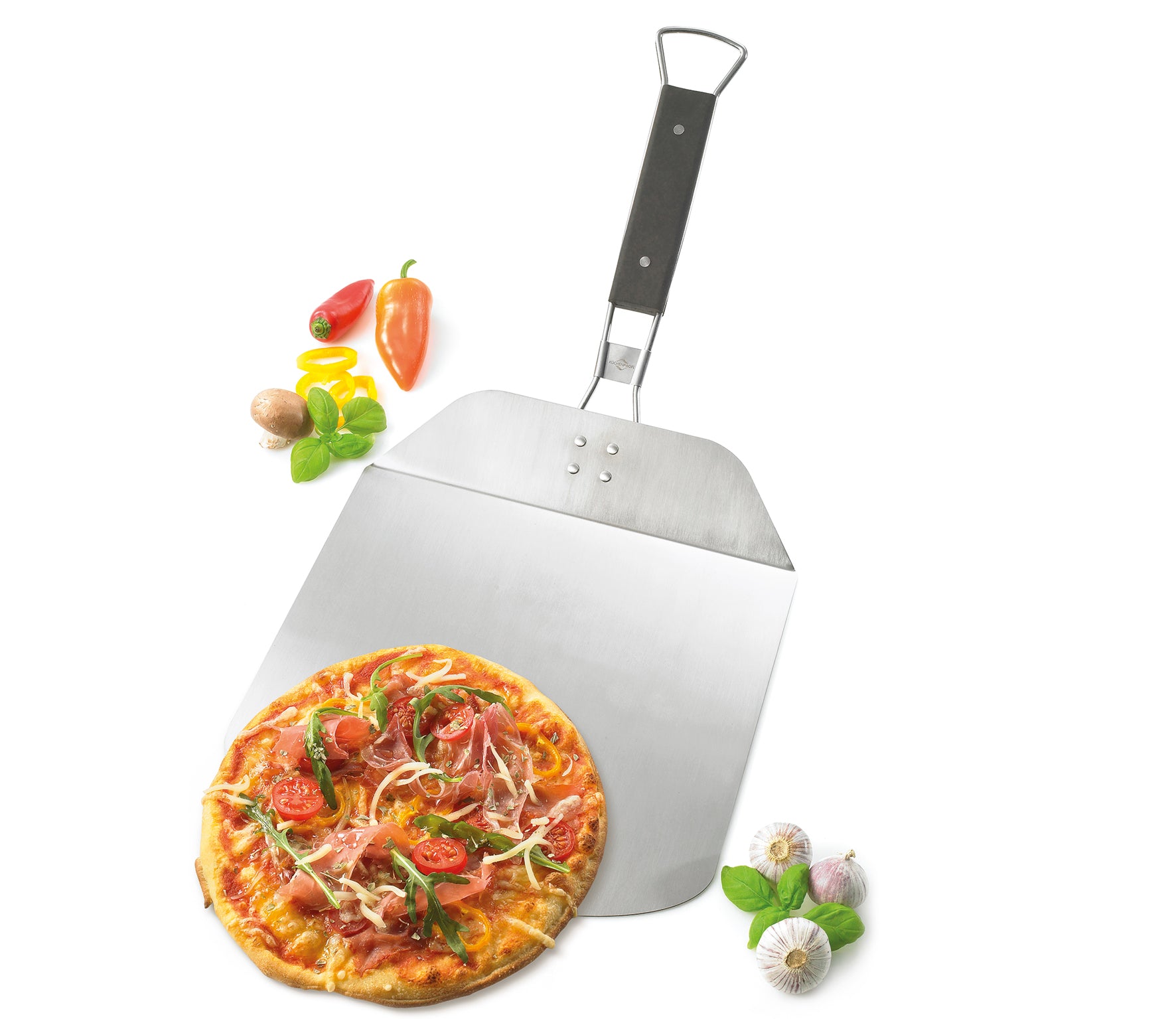 Paleta din otel inoxidabil pentru pizza - KUCHENPROFI