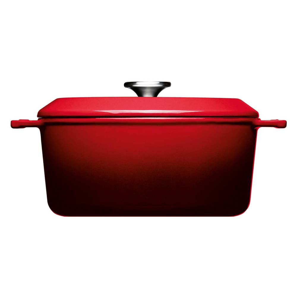 Cratita din fonta cu capac, Iron, rosie, 4.2 litri - Woll - Image 2