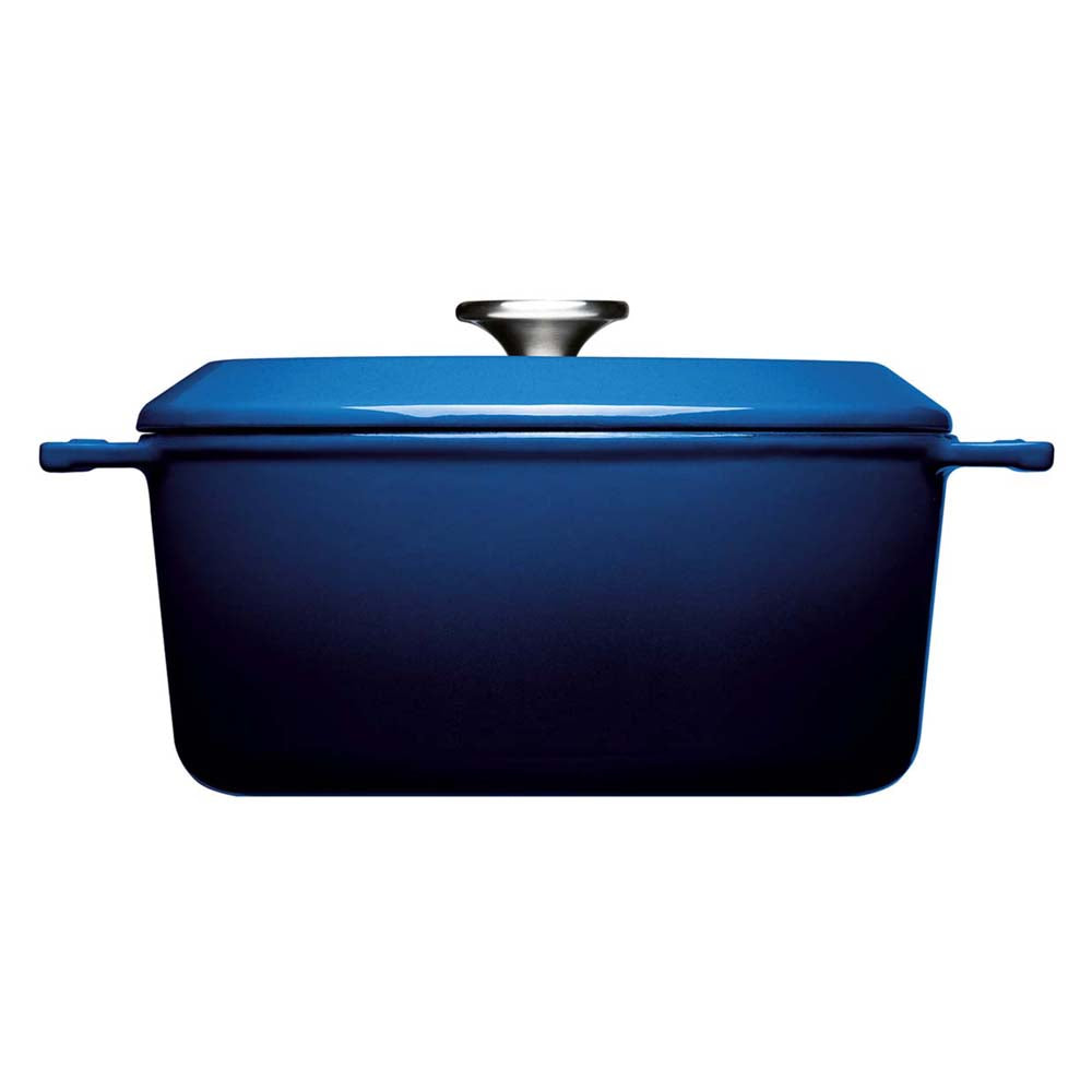 Cratita din fonta cu capac, Iron, albastra, 4.2 litri - Woll - Image 3