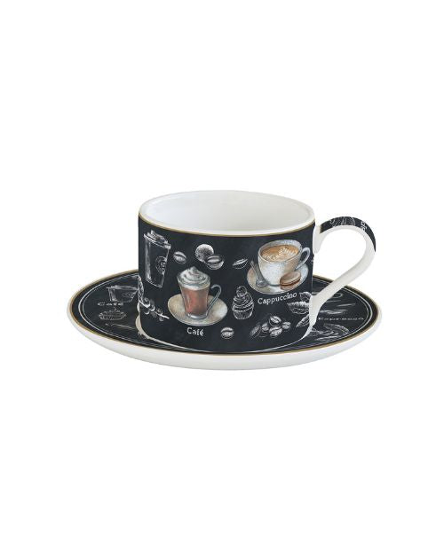 Ceasca si farfuriora pentru ceai, 240 ml, Barista - SIMONA'S COOKSHOP