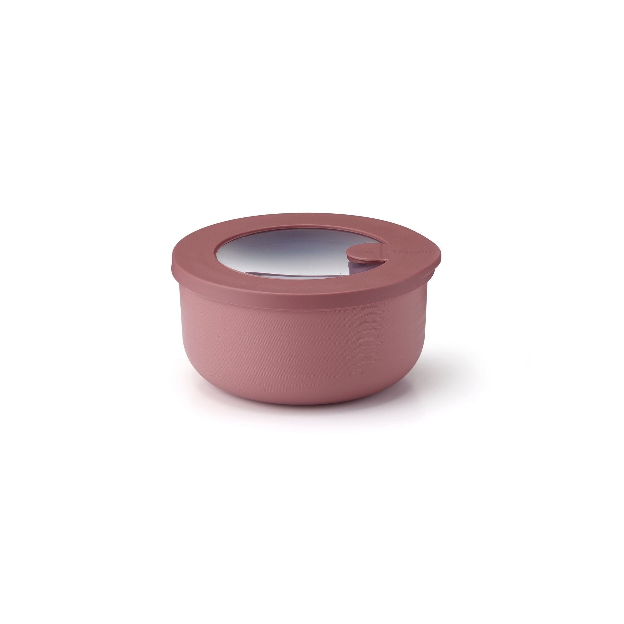 Cutie cu capac pentru depozitare, rotund, 350 ml, visiniu, Store&More Bio – GUZZINI
