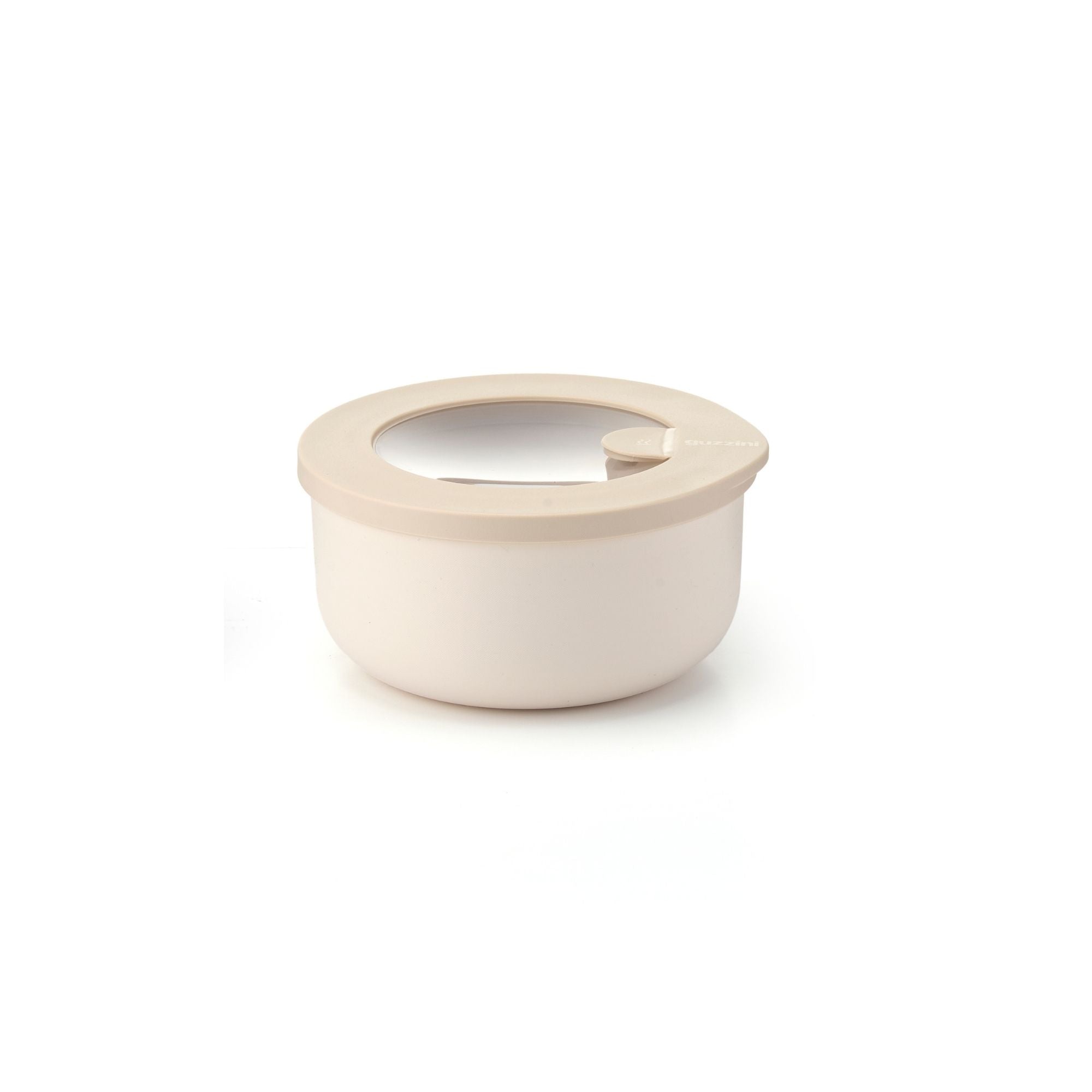Cutie cu capac pentru depozitare, rotund, 350 ml, bej, Store&More Bio – GUZZINI