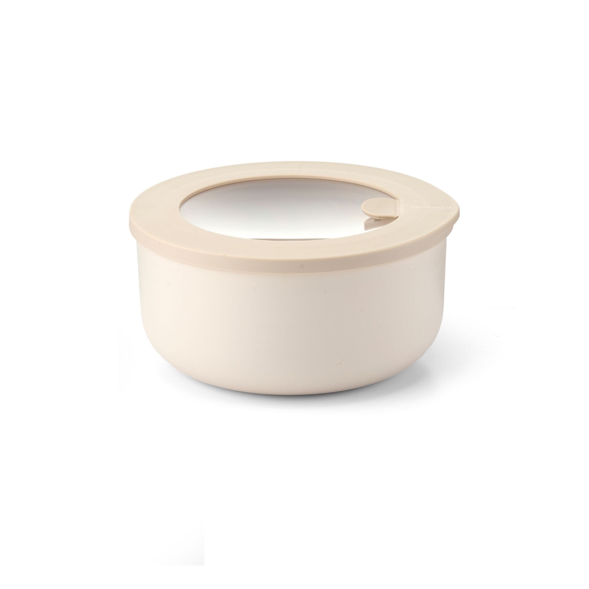 Cutie cu capac pentru depozitare, rotund, 850 ml, bej, Store&More Bio – GUZZINI
