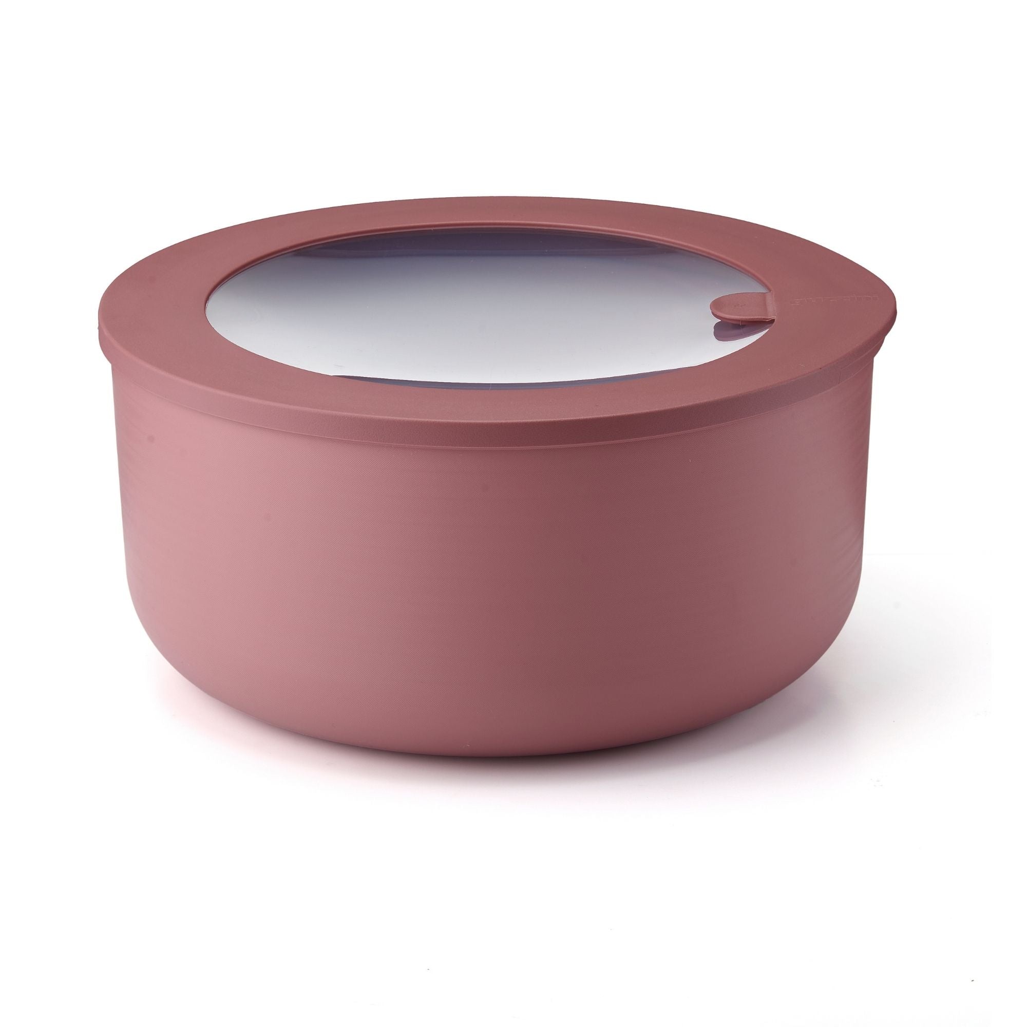 Cutie cu capac pentru depozitare, rotund, 3200 ml, visiniu, Store&More Bio – GUZZINI