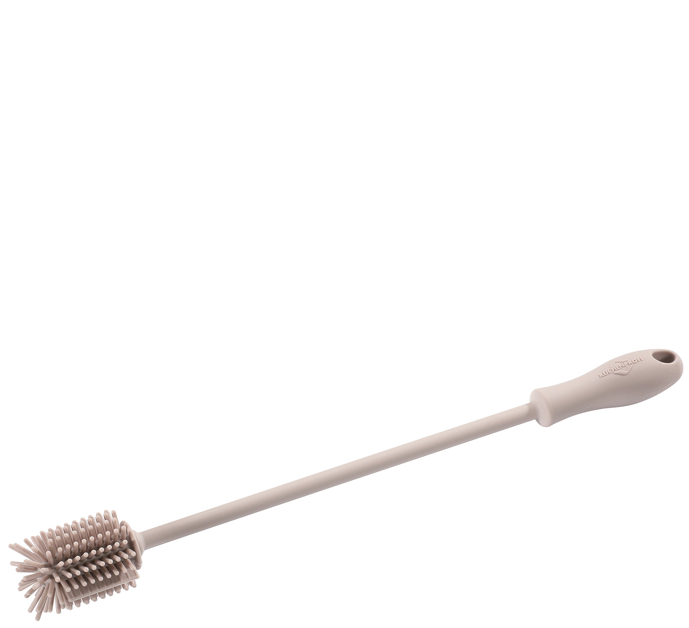 Perie curatare sticle, silicon, 31 cm, gri - KUCHENPROFI