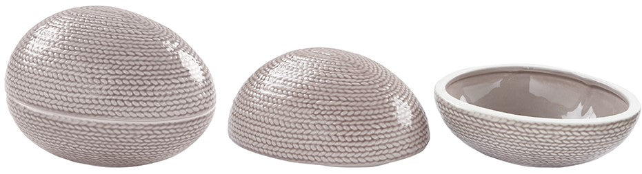 Cutie decorativa din portelan, gri, 8 x 9 x 13 cm, colectia Pasko - FINK - Image 2