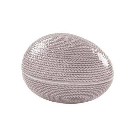 Cutie decorativa din portelan, gri, 8 x 9 x 13 cm, colectia Pasko - FINK