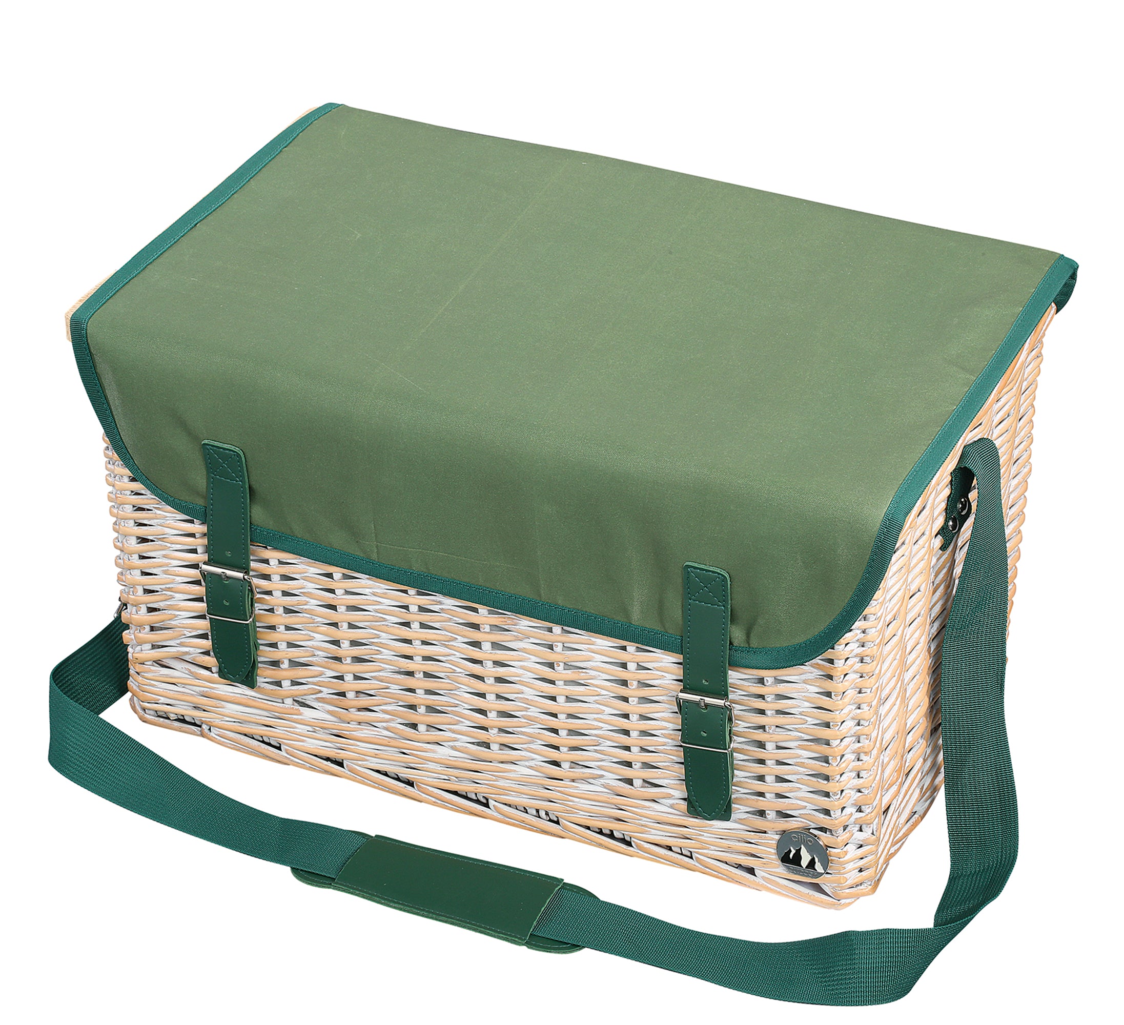 Cos de picnic pentru 4 persoane, salcie impletita, model Ponza - Zassenhaus