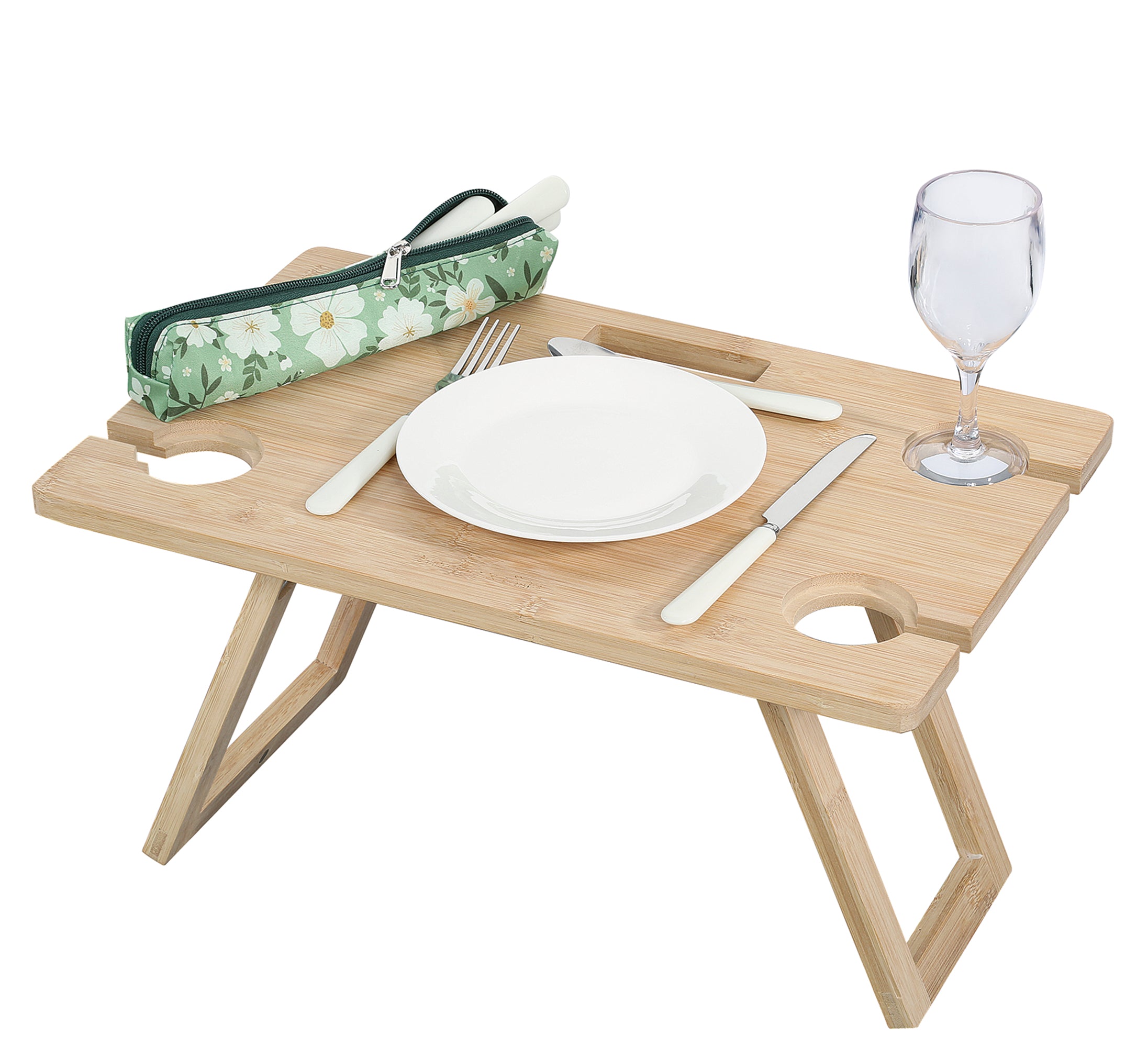 Cos de picnic pentru 4 persoane, salcie impletita, model Ponza - Zassenhaus