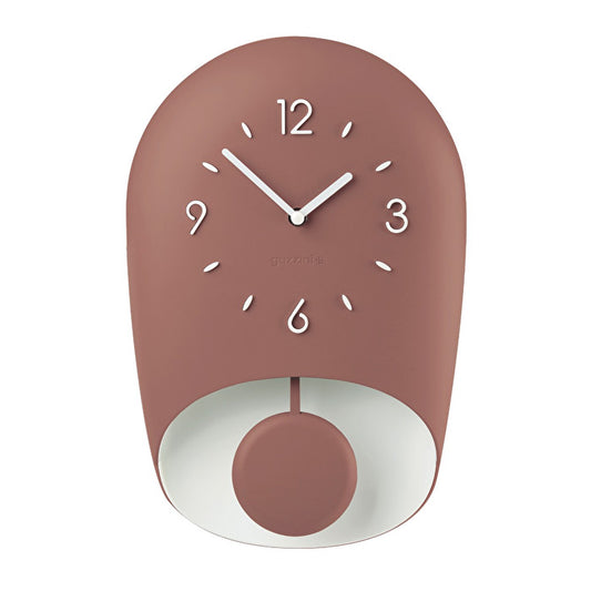 Ceas de perete cu pendula, rosu, colectia Home - GUZZINI
