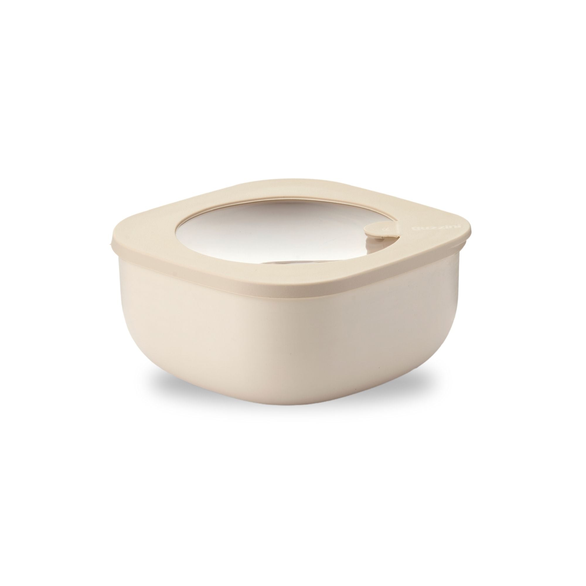 Cutie cu capac pentru depozitare, patrat, 975 ml, bej, Store&More Bio – GUZZINI