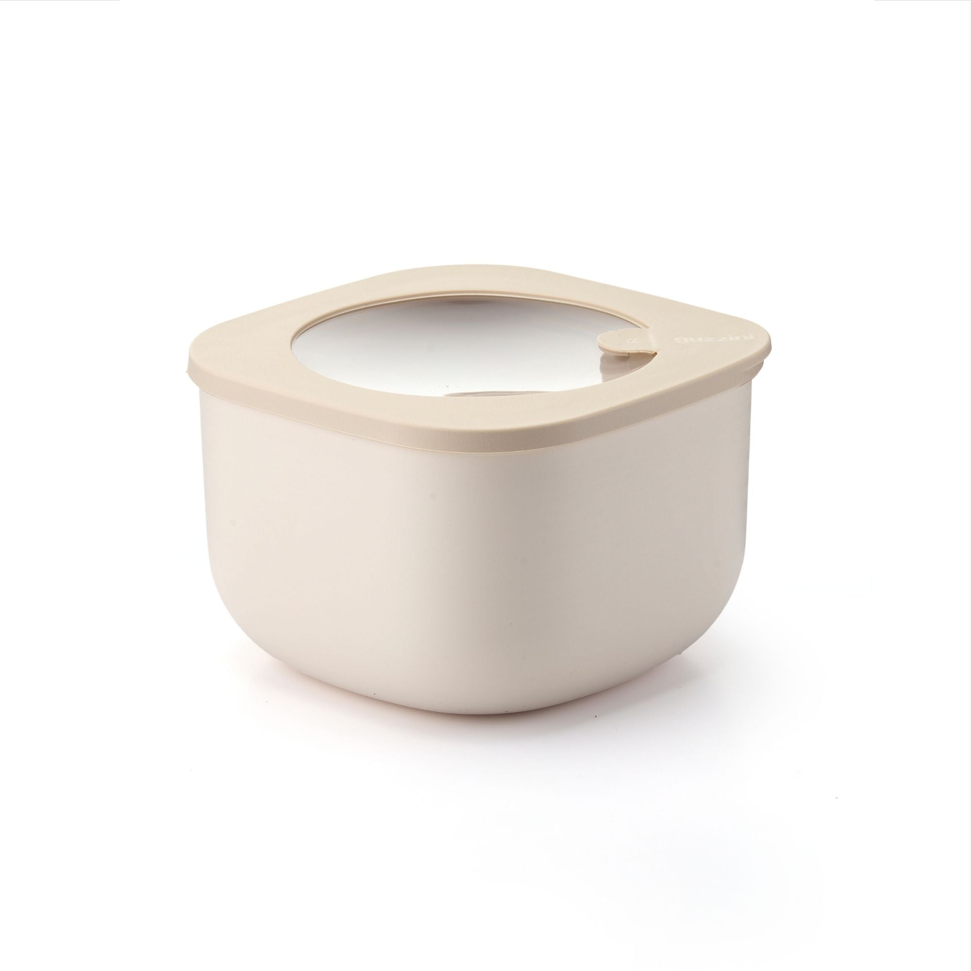 Cutie cu capac pentru depozitare, patrat, 1550 ml, bej, Store&More Bio – GUZZINI