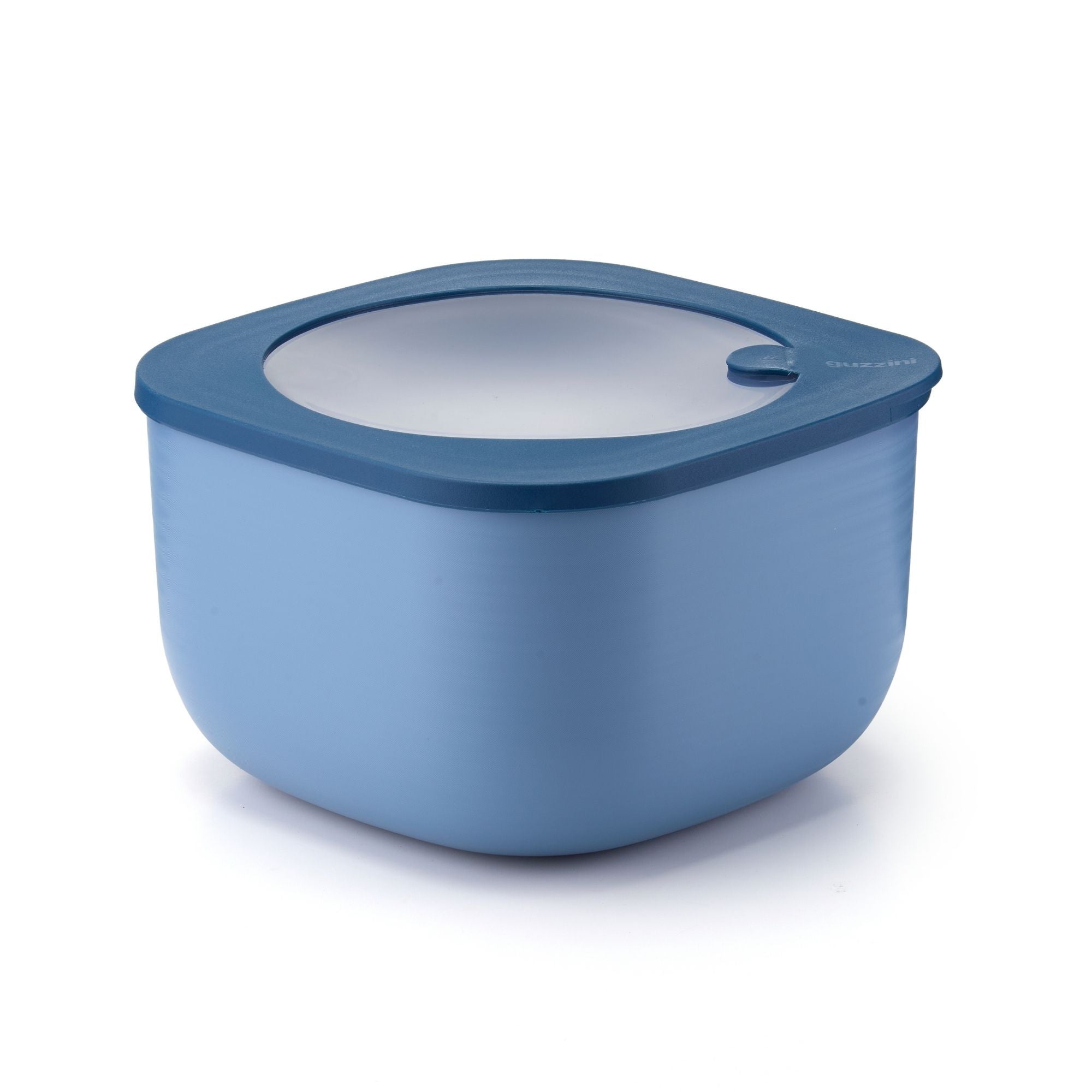 Cutie cu capac pentru depozitare, patrat, 2800 ml, albastru, Store&More Bio – GUZZINI