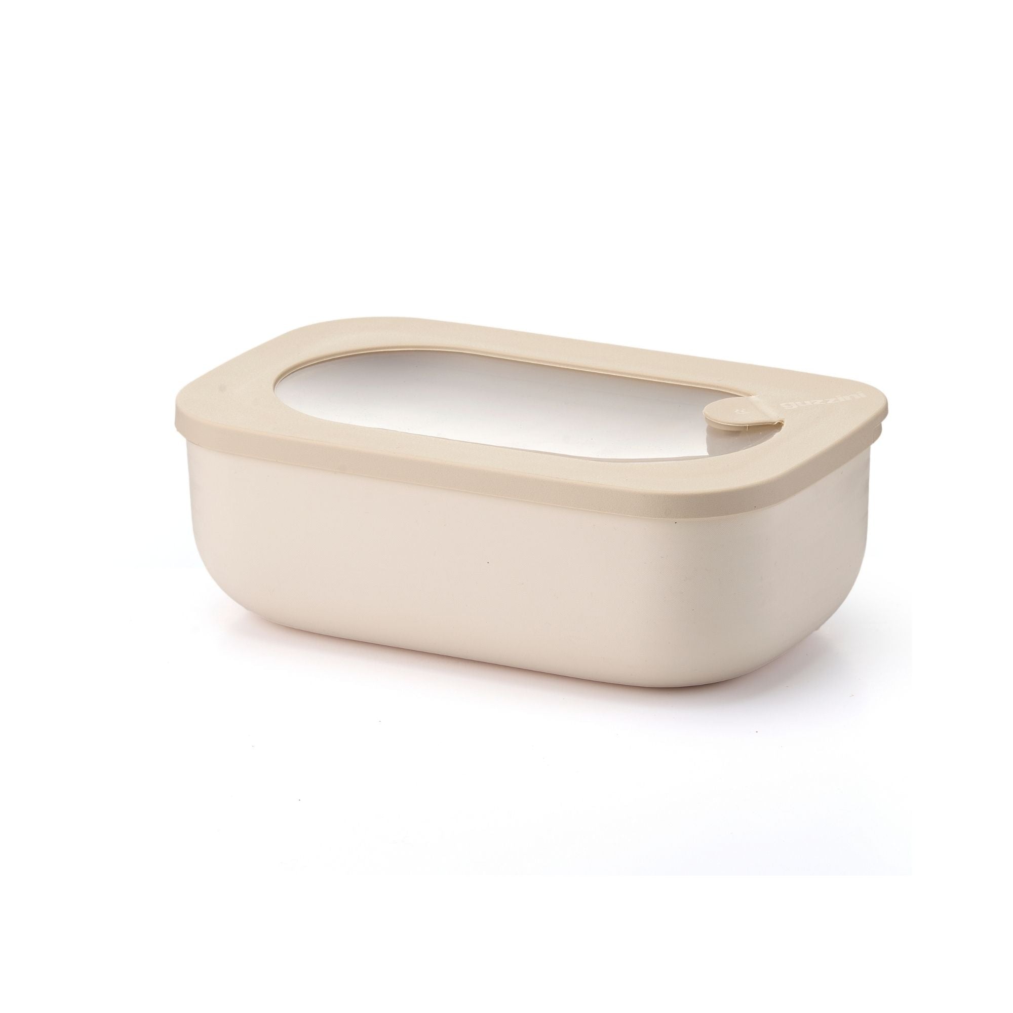 Cutie cu capac pentru depozitare, dreptunghiulara, 900 ml, bej, Store&More Bio – GUZZINI