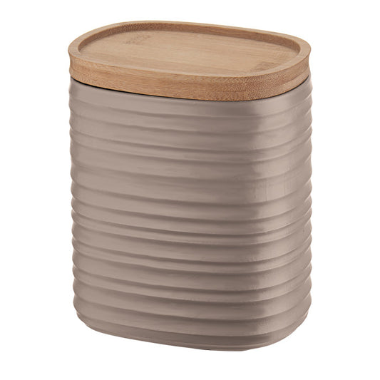 Cutie gri cu capac, dimensiune M, colectia Tierra - GUZZINI