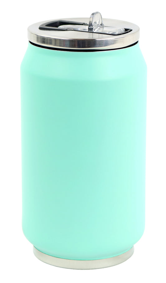 Cutie izoterma cu pai, 280ml, model pastel mint - YOKO YOKO DESIGN