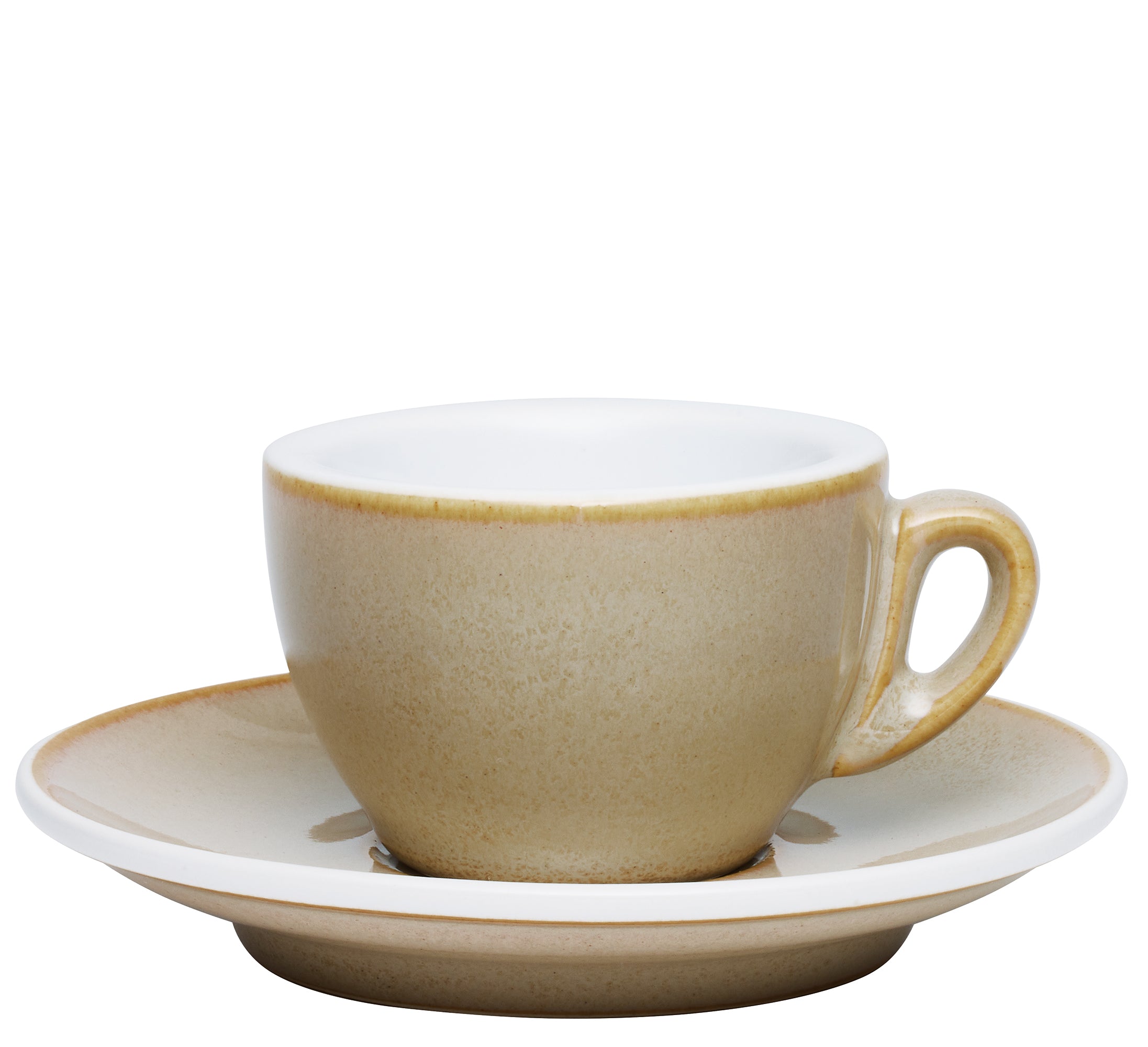 Ceasca si farfurie de espresso, sand, 50 ml, colectia Roma - CILIO