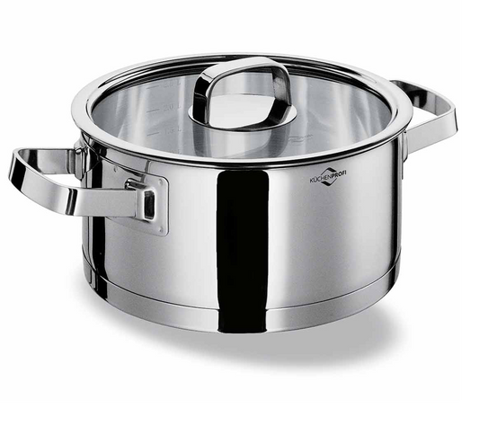 Oala din inox, cu capac, 2.5 litri, colectia San Remo Cook - KUCHENPROFI