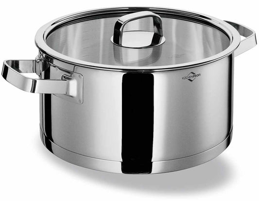 Oala din inox, cu capac, 4.5 litri, colectia San Remo Cook - KUCHENPROFI