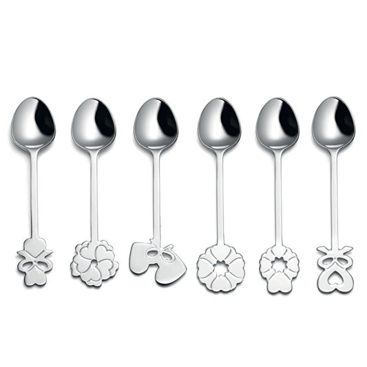 Set 6 lingurite din otel inoxidabil, 10 cm colectia Love - GUZZINI