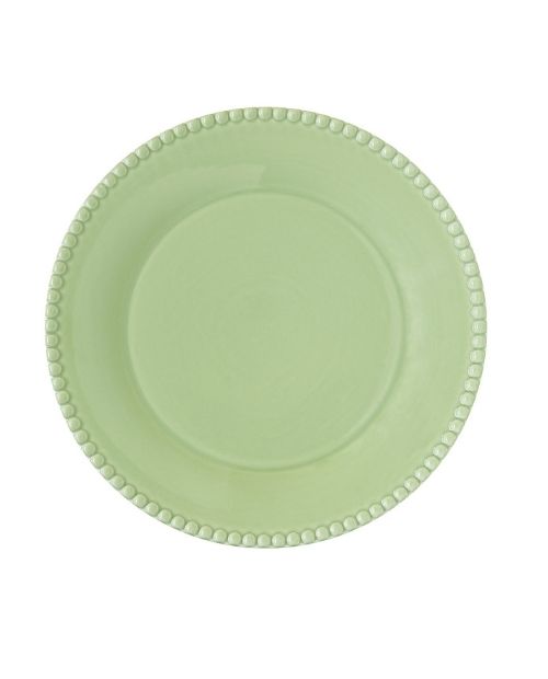 Farfurie pentru cina, portelan, verde, 26 cm, Tiffany - SIMONA'S COOKSHOP