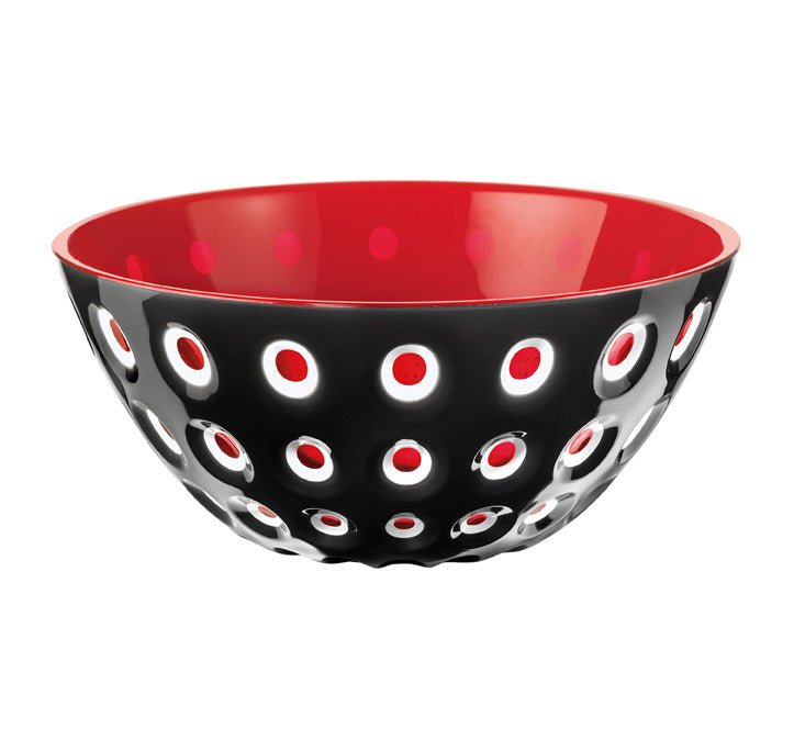 Bol negru/rosu din acril, 25 cm, colectia Le Murrine - GUZZINI