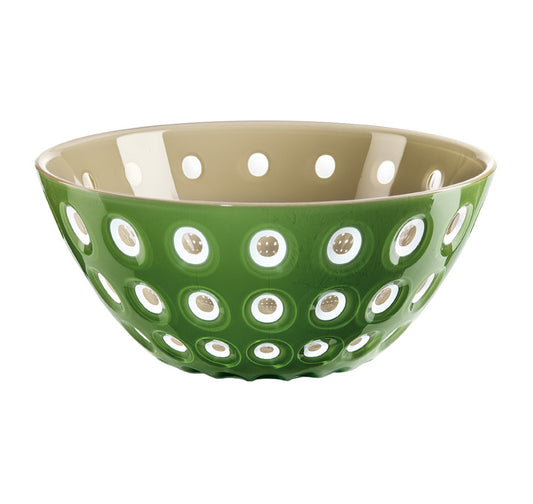 Bol verde/crem din acril, 25 cm, colectia Le Murrine - GUZZINI